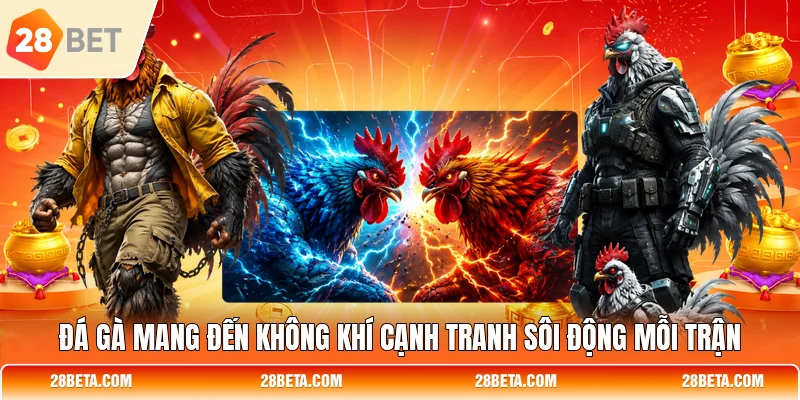 Đá gà mang đến không khí cạnh tranh sôi động mỗi trận